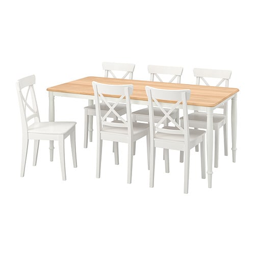 IKEA DANDERYD / INGOLF table and 6 chairs Model Image