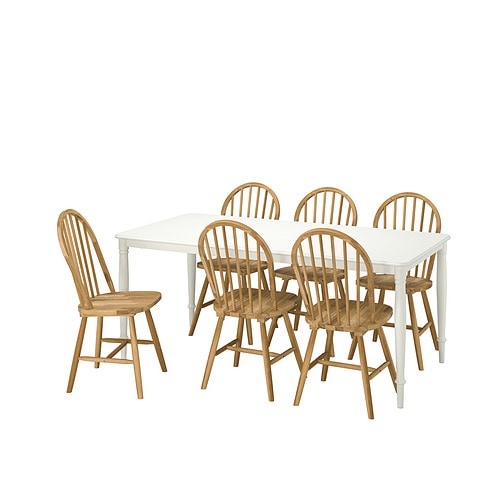 IKEA DANDERYD / SKOGSTA table and 6 chairs Model Image