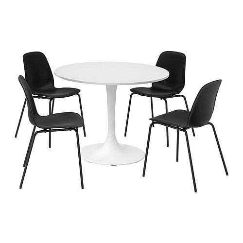 IKEA DOCKSTA / LIDÅS table and 4 chairs Model Image