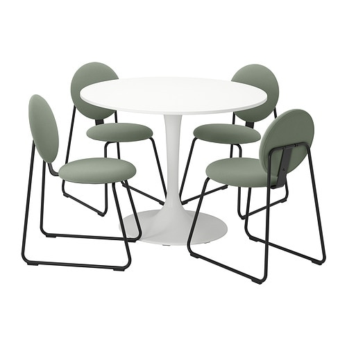 IKEA DOCKSTA / MÅNHULT table and 4 chairs Model Image