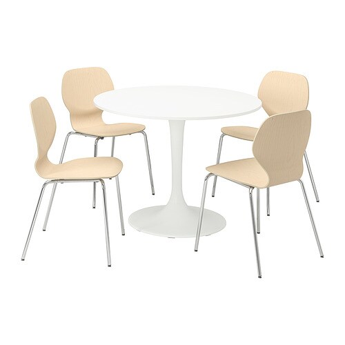 IKEA DOCKSTA / SIGTRYGG table and 4 chairs Model Image