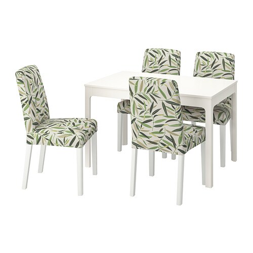 IKEA EKEDALEN / BERGMUND table and 4 chairs Model Image