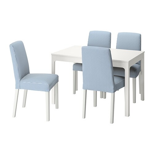 IKEA EKEDALEN / BERGMUND table and 4 chairs Model Image