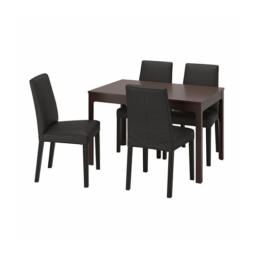 IKEA EKEDALEN / BERGMUND table and 4 chairs Model Image