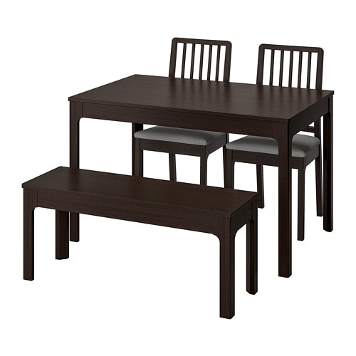 IKEA EKEDALEN / EKEDALEN table with 2 chairs and bench Model Image