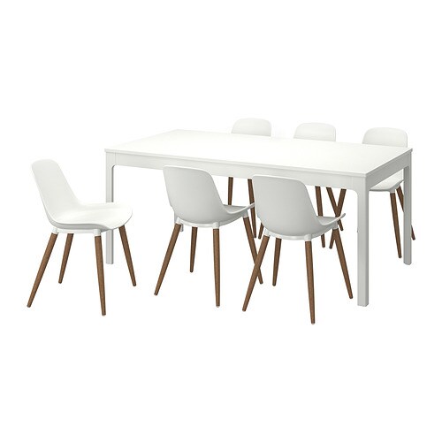 IKEA EKEDALEN / GRÖNSTA table and 6 chairs Model Image