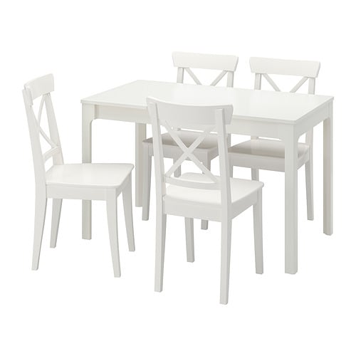 IKEA EKEDALEN / INGOLF table and 4 chairs Model Image