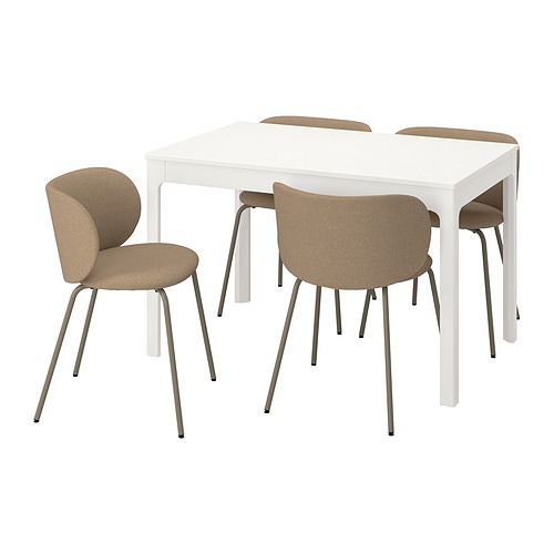 IKEA EKEDALEN / KRYLBO table and 4 chairs Model Image