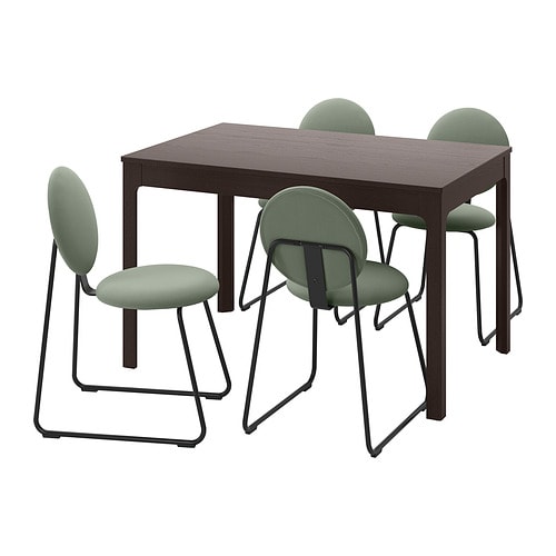 IKEA EKEDALEN / MÅNHULT table and 4 chairs Model Image