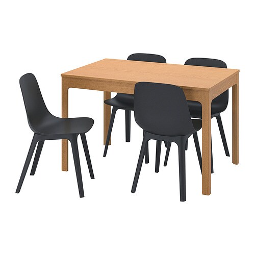 IKEA EKEDALEN / ODGER table and 4 chairs Model Image