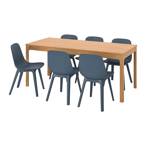 IKEA EKEDALEN / ODGER table and 6 chairs Model Image