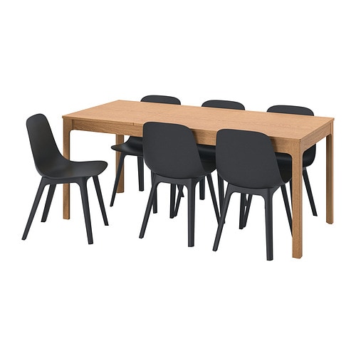 IKEA EKEDALEN / ODGER table and 6 chairs Model Image