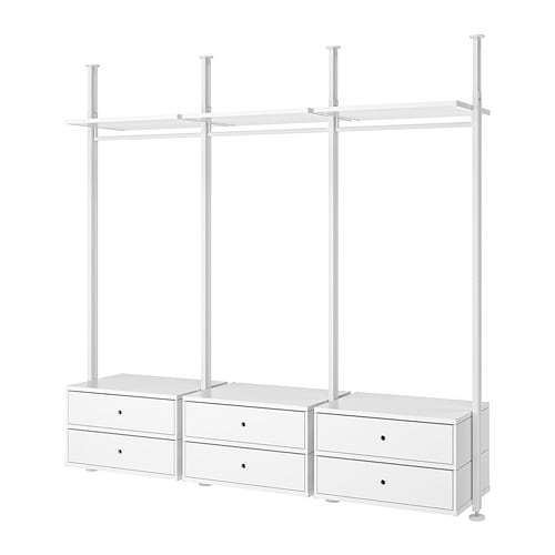 IKEA ELVARLI wardrobe combination Model Image