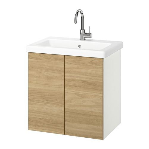 IKEA ENHET / TVÄLLEN Bathroom vanity w doors/sink/faucet Model Image