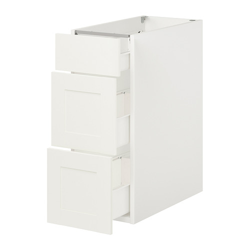 IKEA ENHET base cabinet with 3 drawers Model Image