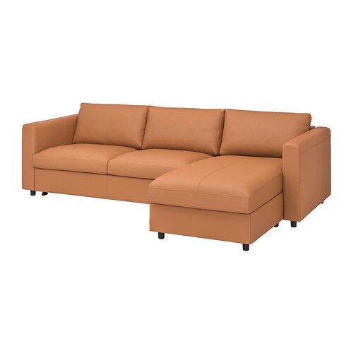 IKEA FINNALA 3-seat sleeper sofa with chaise Model Image