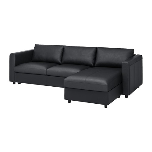 IKEA FINNALA 3-seat sleeper sofa with chaise Model Image