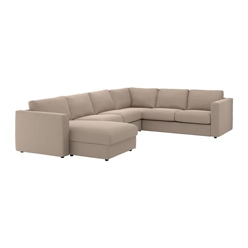 IKEA FINNALA corner sectional, 5-seat w chaise Model Image