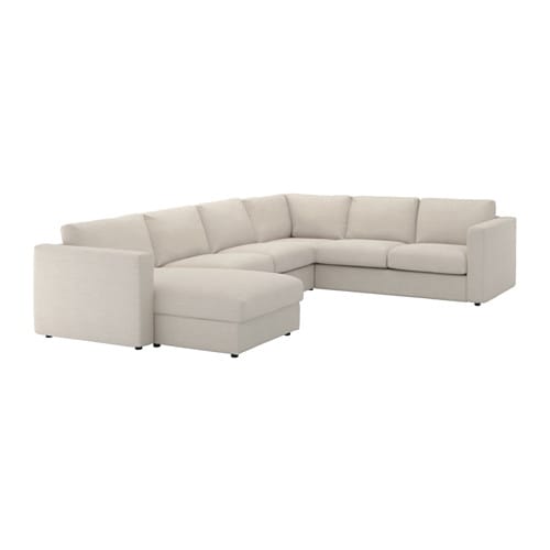 IKEA FINNALA corner sectional, 5-seat w chaise Model Image