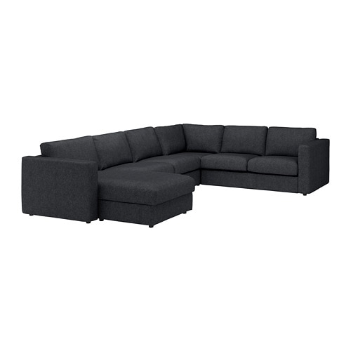 IKEA FINNALA corner sectional, 5-seat w chaise Model Image