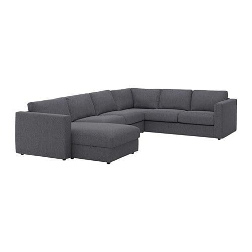 IKEA FINNALA corner sectional, 5-seat w chaise Model Image