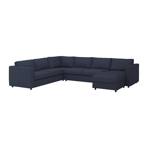 IKEA FINNALA crnr sleeper sofa, 5-seat w chaise Model Image