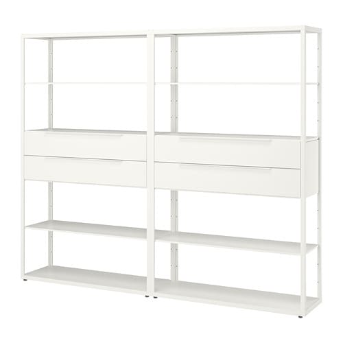 IKEA FJÄLKINGE shelf unit with drawers Model Image