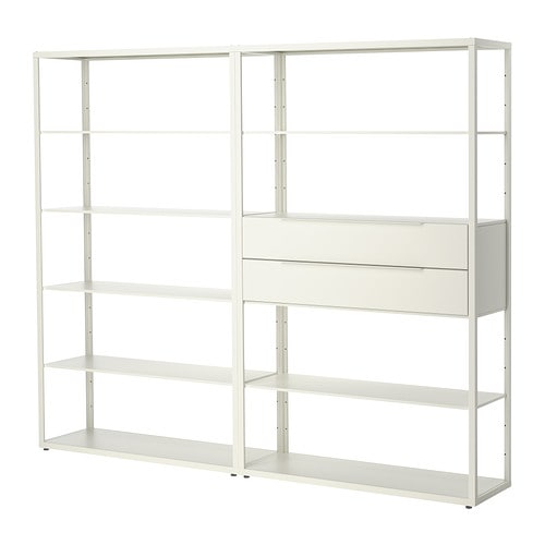 IKEA FJÄLKINGE shelf unit with drawers Model Image