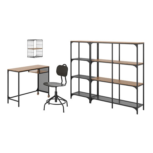 IKEA FJÄLLBO/KULLABERG / GULLHULT desk and storage combination Model Image