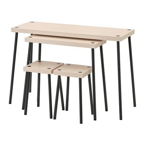 IKEA FRIDNÄS nesting tables with stools set of 4 Model Image