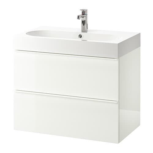 IKEA GODMORGON / BRÅVIKEN sink cabinet with 2 drawers Model Image