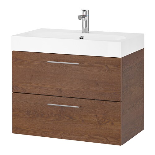 IKEA GODMORGON / BRÅVIKEN sink cabinet with 2 drawers Model Image