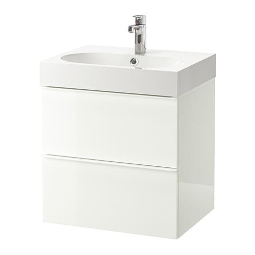 IKEA GODMORGON / BRÅVIKEN sink cabinet with 2 drawers Model Image