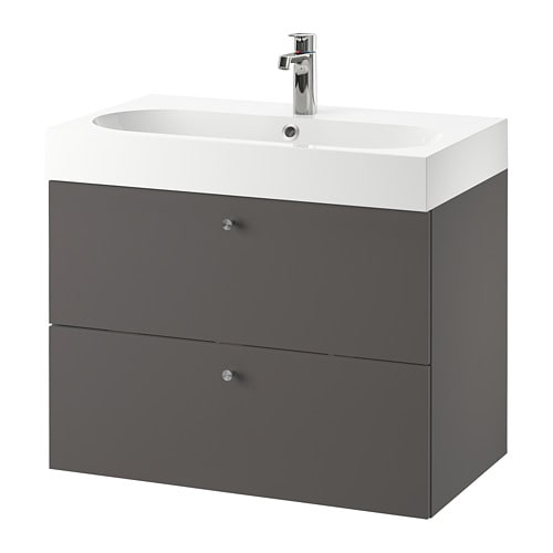 IKEA GODMORGON / BRÅVIKEN sink cabinet with 2 drawers Model Image