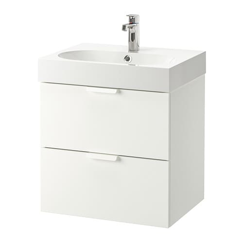 IKEA GODMORGON / BRÅVIKEN sink cabinet with 2 drawers Model Image