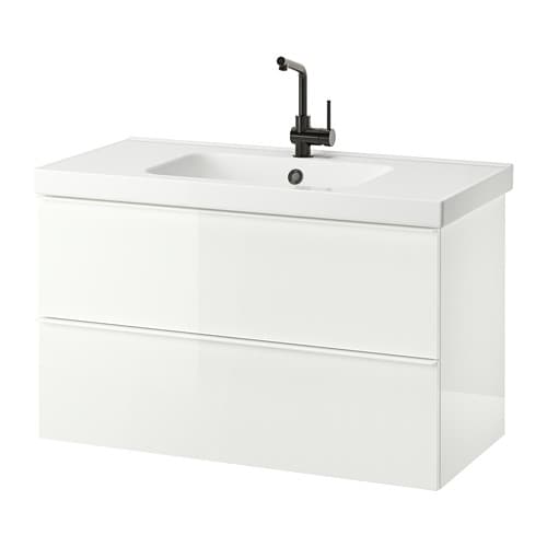 IKEA GODMORGON / ODENSVIK sink cabinet with 2 drawers Model Image