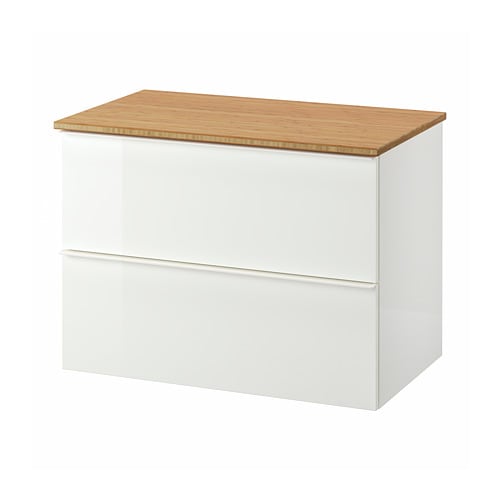 IKEA GODMORGON / TOLKEN sink cabinet with 2 drawers Model Image