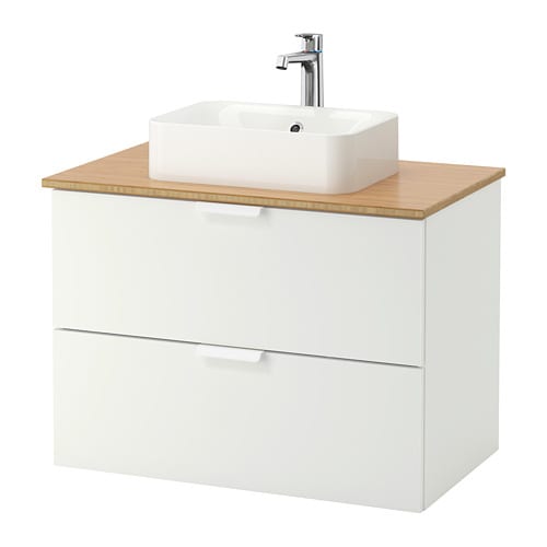 IKEA GODMORGON/TOLKEN / HÖRVIK cabinet, top + 17 3/4x12 2/8" sink Model Image