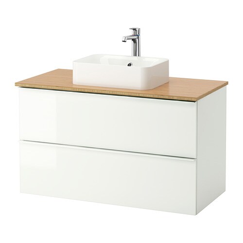 IKEA GODMORGON/TOLKEN / HÖRVIK cabinet, top + 17 3/4x12 2/8" sink Model Image