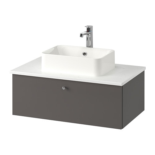 IKEA GODMORGON/TOLKEN / HÖRVIK cabinet, top + 17 3/4x12 2/8" sink Model Image