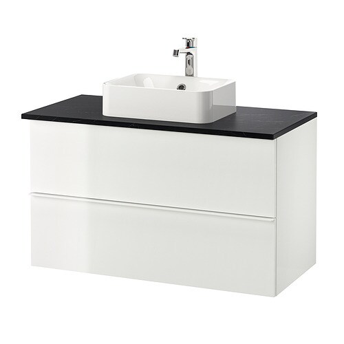 IKEA GODMORGON/TOLKEN / HÖRVIK cabinet, top + 17 3/4x12 2/8" sink Model Image