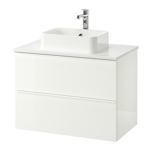 IKEA GODMORGON/TOLKEN / HÖRVIK cabinet, top + 17 3/4x12 2/8" sink Model Image