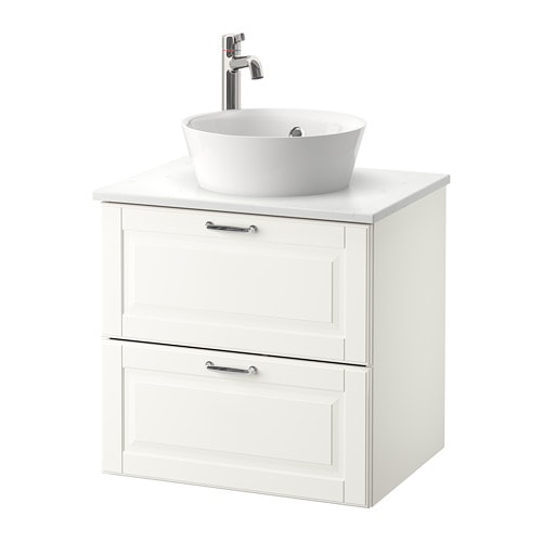 IKEA GODMORGON/TOLKEN / KATTEVIK sink cabinet with top + 15¾" sink Model Image