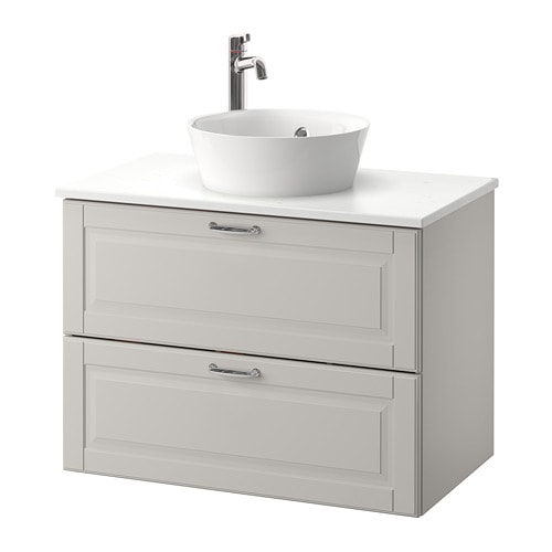 IKEA GODMORGON/TOLKEN / KATTEVIK sink cabinet with top + 15¾" sink Model Image