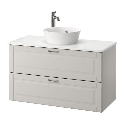 IKEA GODMORGON/TOLKEN / KATTEVIK sink cabinet with top + 15¾" sink Model Image