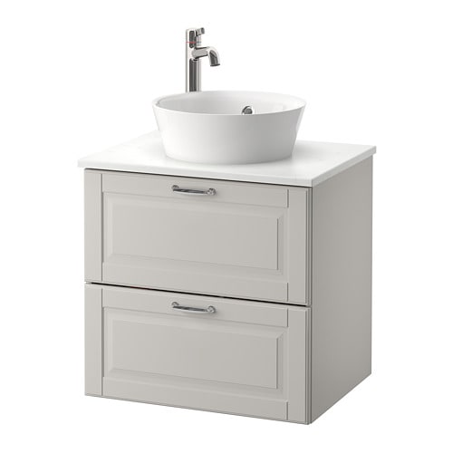 IKEA GODMORGON/TOLKEN / KATTEVIK sink cabinet with top + 15¾" sink Model Image