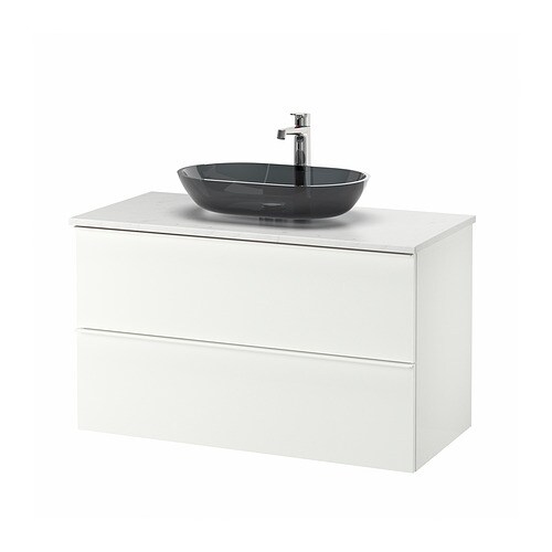 IKEA GODMORGON/TOLKEN / OXMYREN sink cabinet w countertop sink Model Image