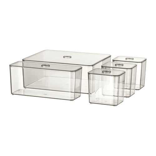 IKEA GODMORGON box with lid, set of 5 Model Image