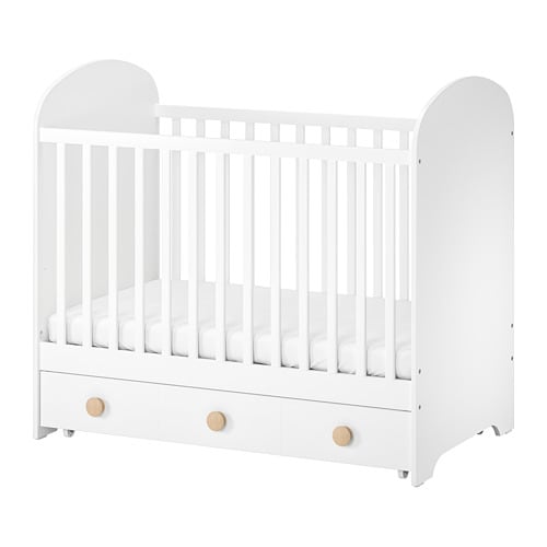 IKEA GONATT crib with drawer Model Image