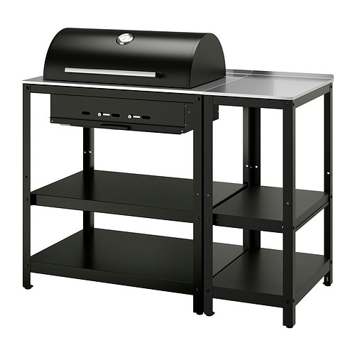 IKEA GRILLSKÄR charcoal grill w kitchen island Model Image